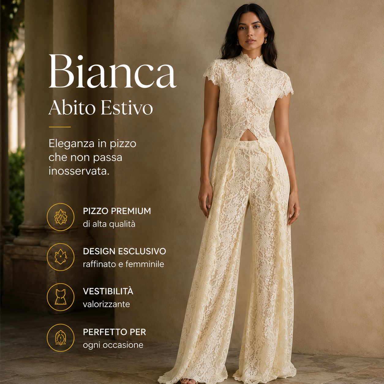 Bianca | Abito estivo traspirante